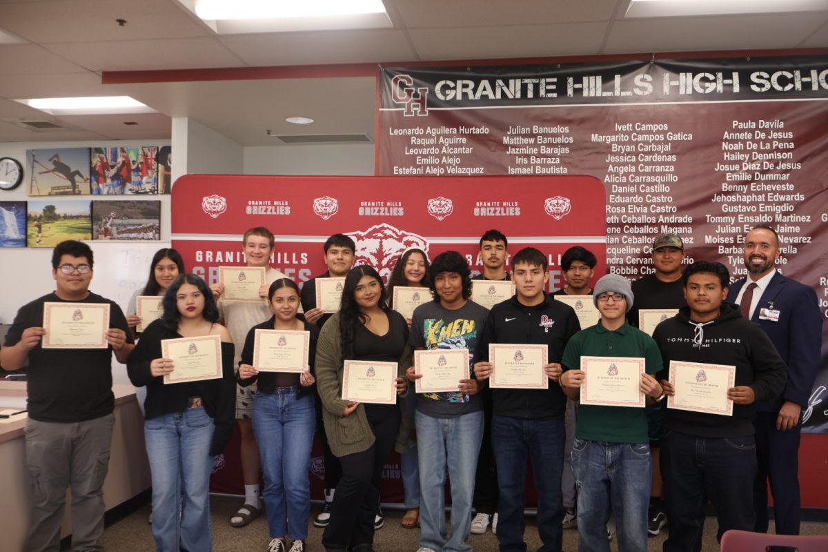 Granite Hills September Students of the Month