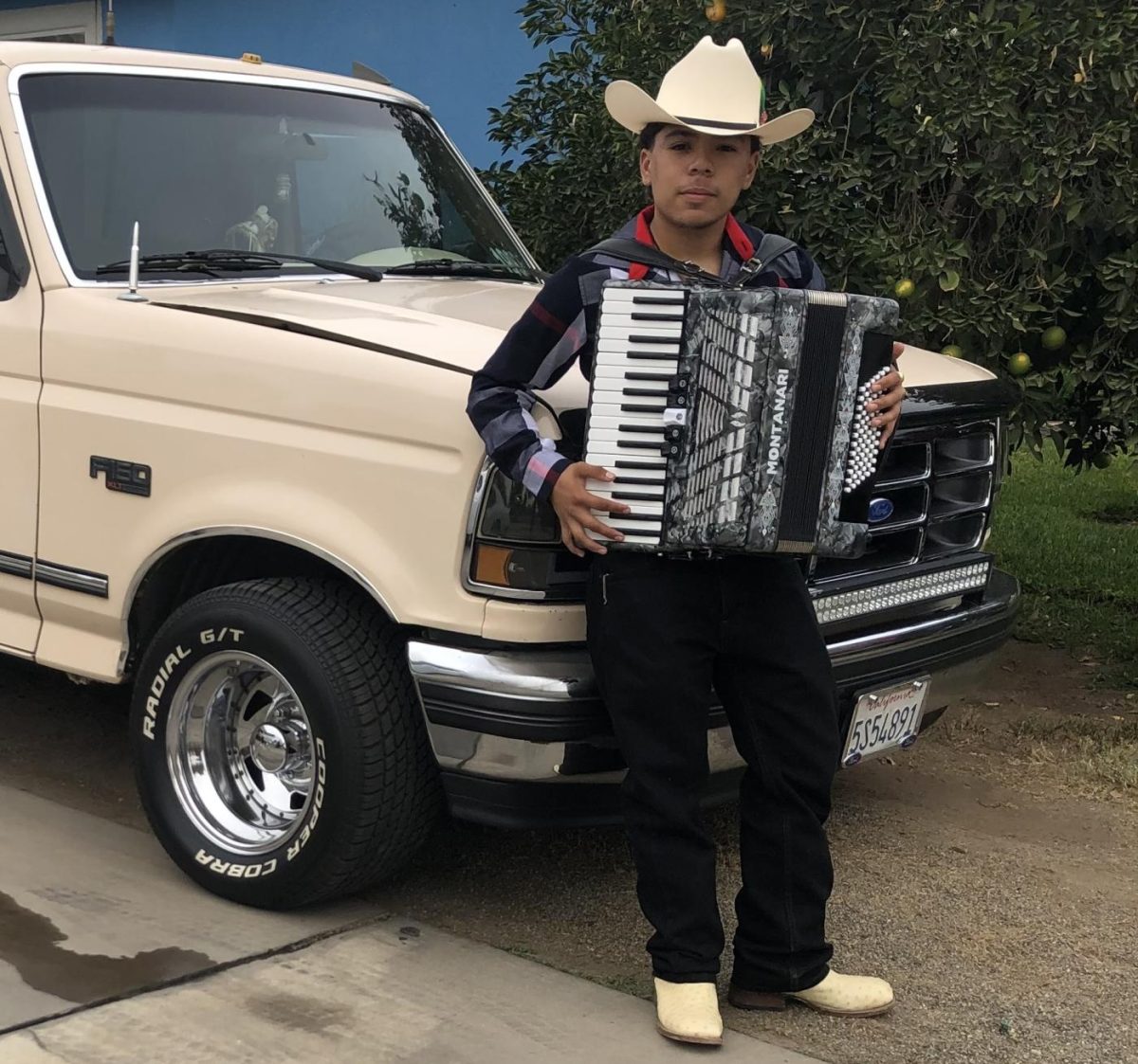 Granite Hills senior Diego Morales enjoys working on his truck and playing his accordion when he is not busy in the classroom achieving a 4.0 GPA.