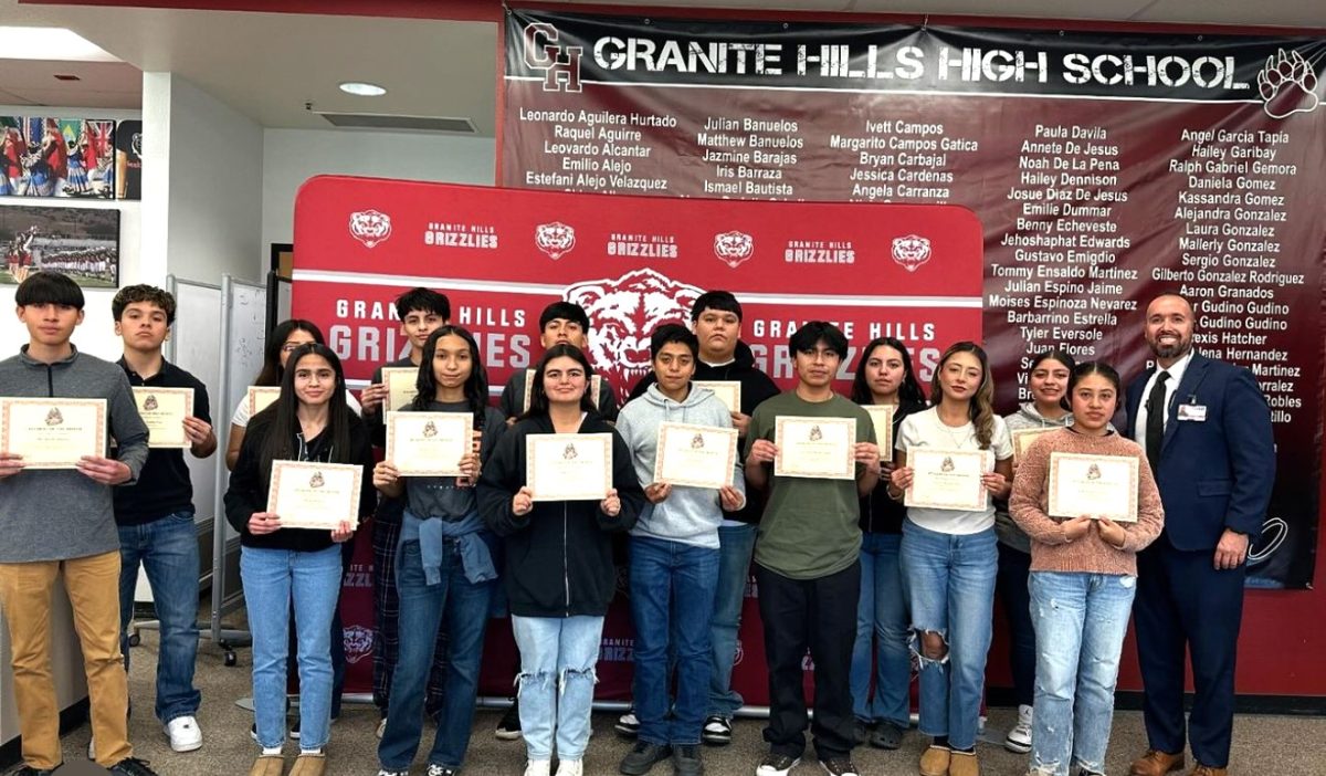 Granite Hills November Students of the Month