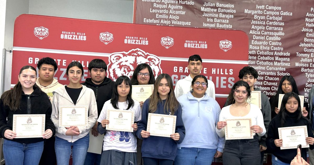 Granite Hills January students of the month