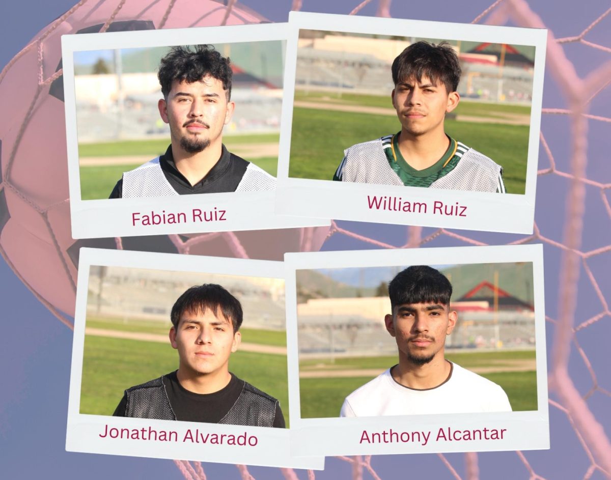 The Granite Hills boys soccer team captains. 