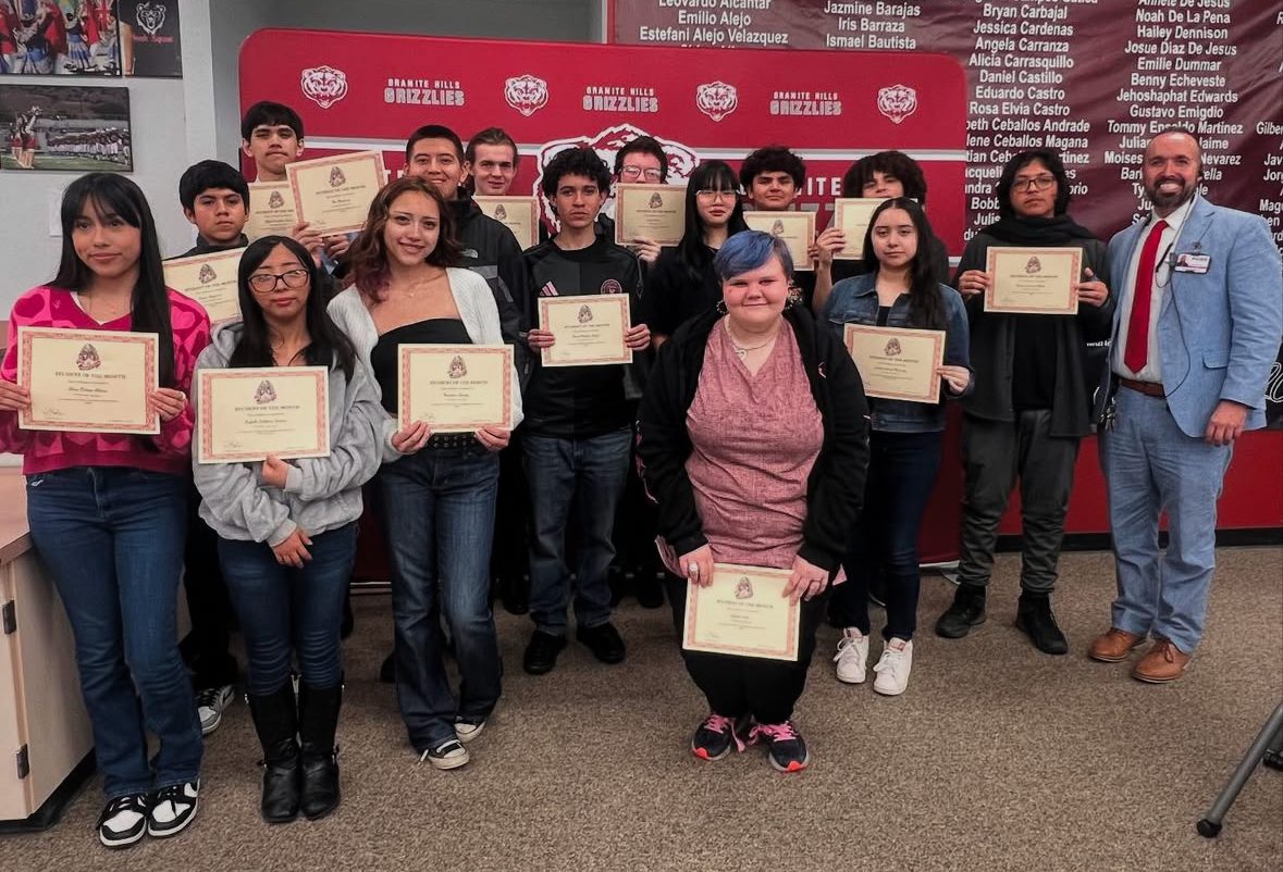 Granite Hills February students of the month