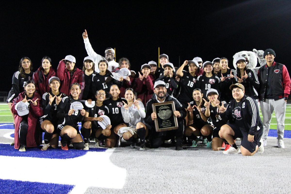 The Granite Hills girls soccer team after winning the Central Section Division VI championship. 