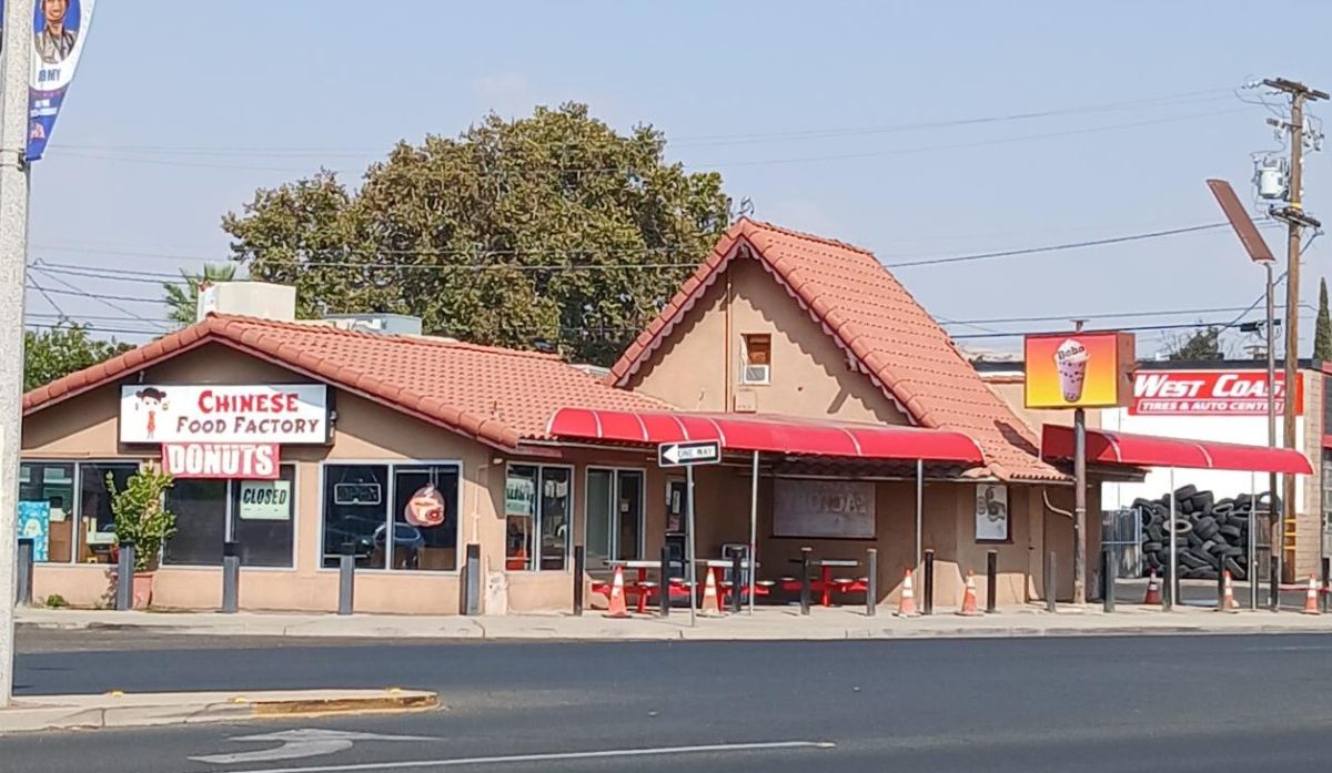 The Chinese Food Factory is located on Olive Ave. by Porterville High School. 