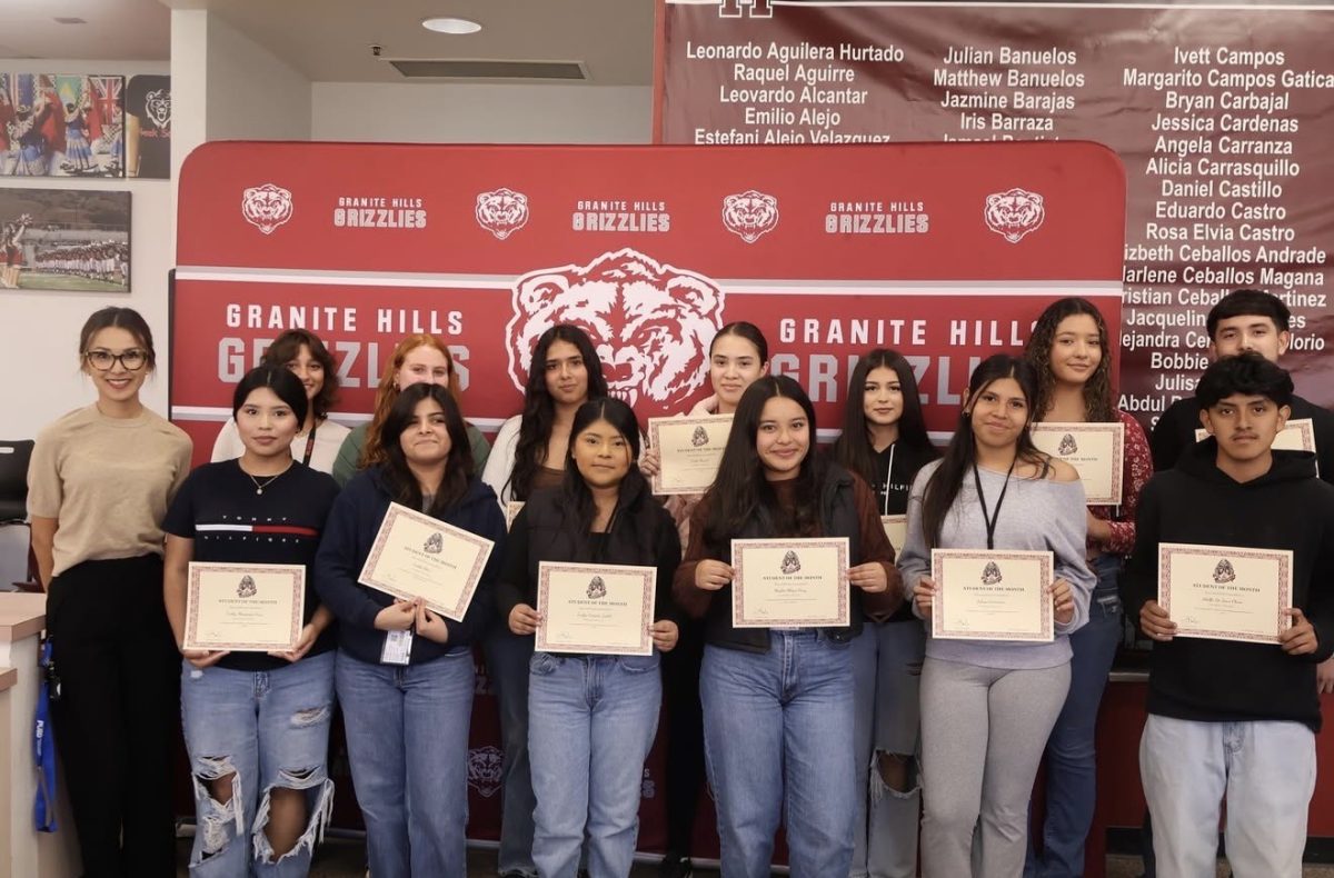Granite Hills October Students of the Month